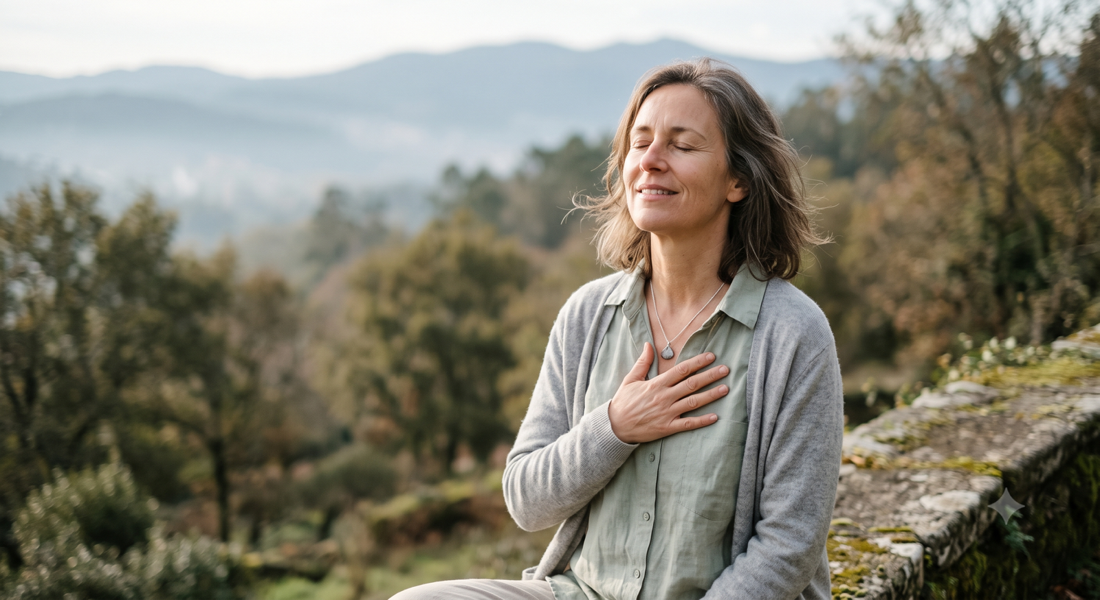 mujer reconectando con su propósito vital
